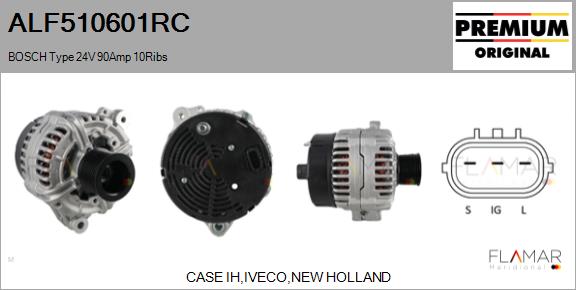 Generator / Alternator ALF510601RC FLAMAR
