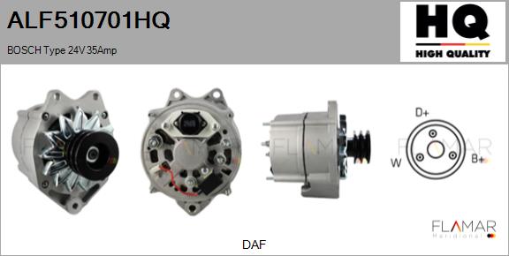 Generator / Alternator ALF510701HQ FLAMAR