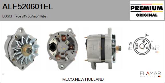 Generator / Alternator ALF520601EL FLAMAR