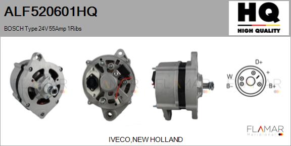 Generator / Alternator ALF520601HQ FLAMAR