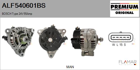 Generator / Alternator ALF540601BS FLAMAR