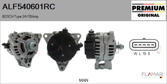 Generator / Alternator ALF540601RC FLAMAR