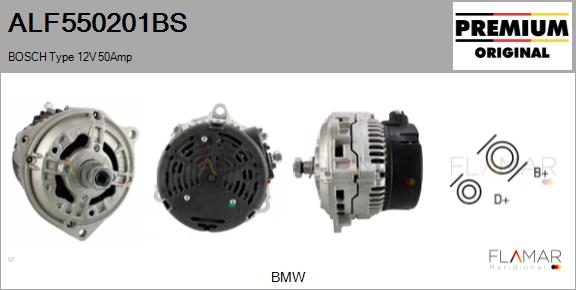 Generator / Alternator ALF550201BS FLAMAR