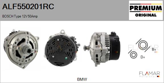 Generator / Alternator ALF550201RC FLAMAR