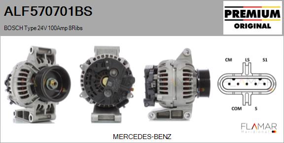 Generator / Alternator ALF570701BS FLAMAR