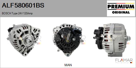 Generator / Alternator ALF580601BS FLAMAR