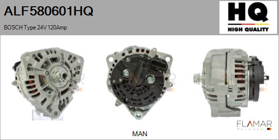 Generator / Alternator ALF580601HQ FLAMAR