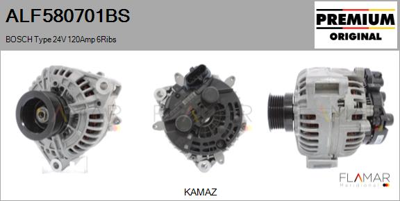 Generator / Alternator ALF580701BS FLAMAR