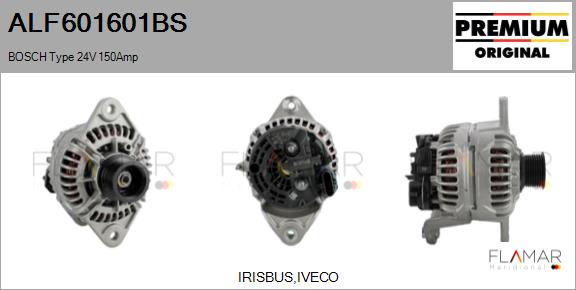 Generator / Alternator ALF601601BS FLAMAR