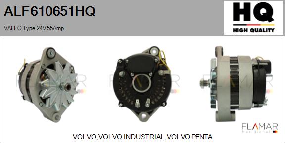 Generator / Alternator ALF610651HQ FLAMAR