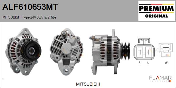 Generator / Alternator ALF610653MT FLAMAR
