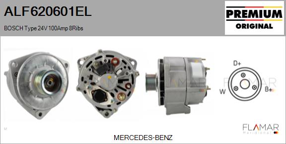 Generator / Alternator ALF620601EL FLAMAR