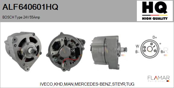 Generator / Alternator ALF640601HQ FLAMAR