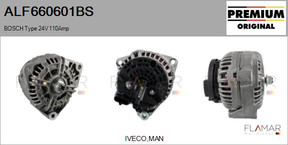 Generator / Alternator ALF660601BS FLAMAR