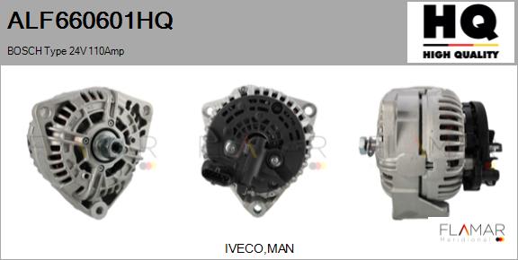 Generator / Alternator ALF660601HQ FLAMAR