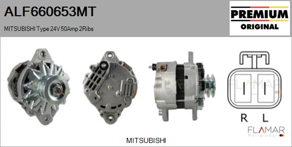 Generator / Alternator ALF660653MT FLAMAR