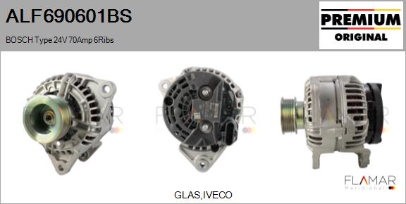 Generator / Alternator ALF690601BS FLAMAR