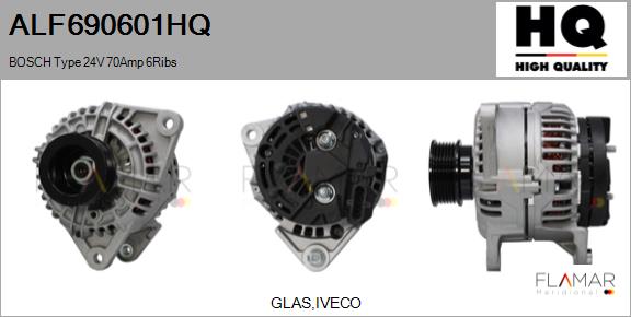 Generator / Alternator ALF690601HQ FLAMAR