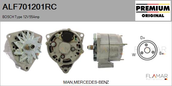Generator / Alternator ALF701201RC FLAMAR