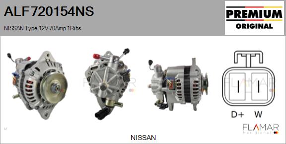 Generator / Alternator ALF720154NS FLAMAR