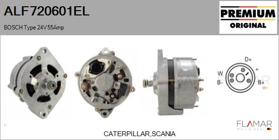 Generator / Alternator ALF720601EL FLAMAR