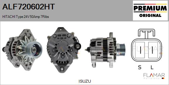 Generator / Alternator ALF720602HT FLAMAR