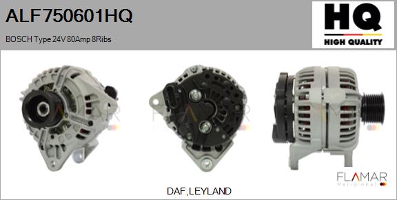 Generator / Alternator ALF750601HQ FLAMAR