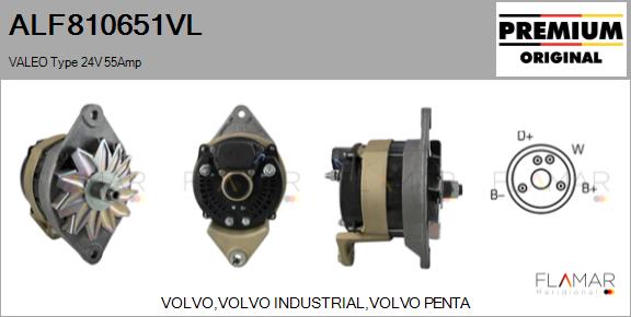 Generator / Alternator ALF810651VL FLAMAR