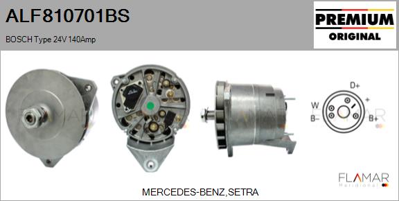 Generator / Alternator ALF810701BS FLAMAR