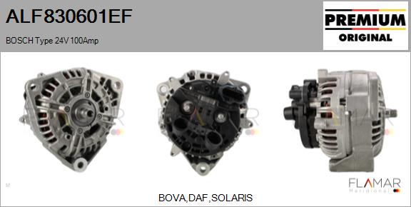 Generator / Alternator ALF830601EF FLAMAR