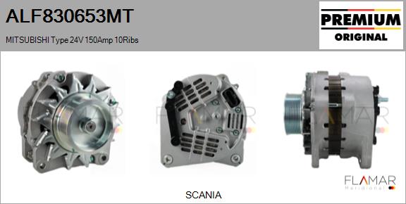 Generator / Alternator ALF830653MT FLAMAR