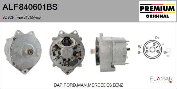 Generator / Alternator ALF840601BS FLAMAR