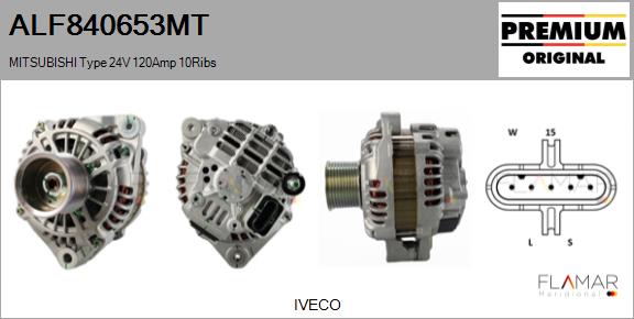 Generator / Alternator ALF840653MT FLAMAR