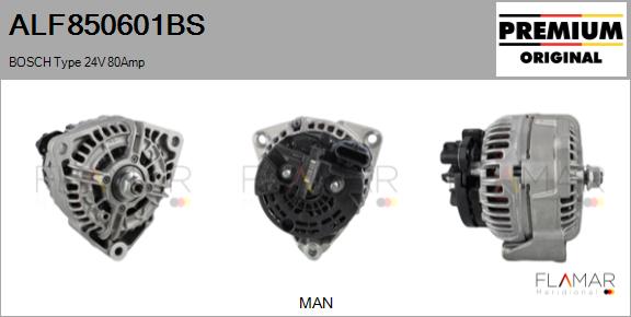 Generator / Alternator ALF850601BS FLAMAR