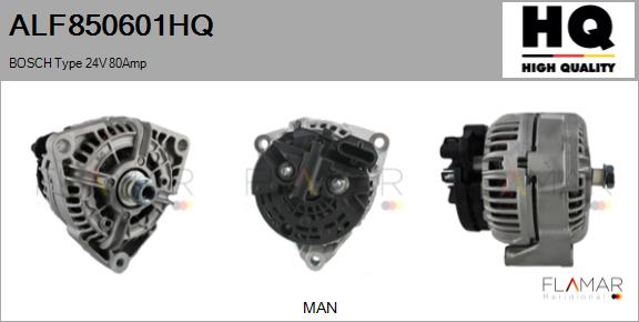 Generator / Alternator ALF850601HQ FLAMAR