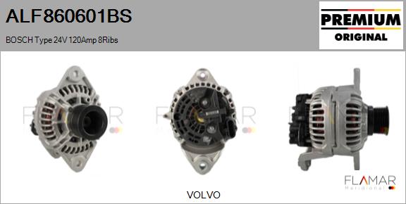 Generator / Alternator ALF860601BS FLAMAR