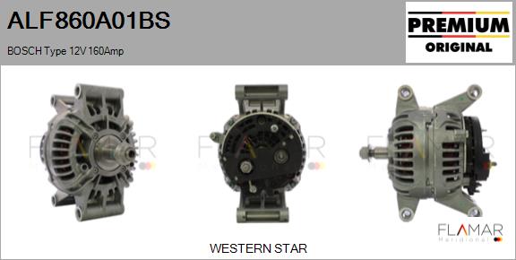 Generator / Alternator ALF860A01BS FLAMAR