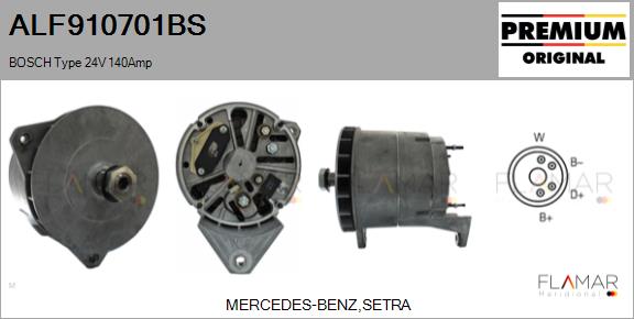 Generator / Alternator ALF910701BS FLAMAR
