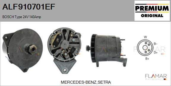 Generator / Alternator ALF910701EF FLAMAR