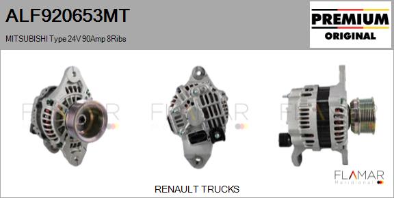 Generator / Alternator ALF920653MT FLAMAR