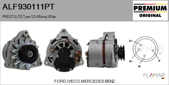 Generator / Alternator ALF930111PT FLAMAR