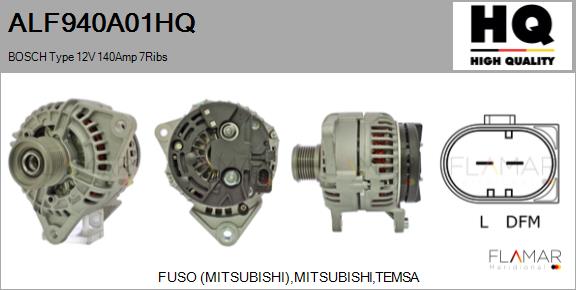 Generator / Alternator ALF940A01HQ FLAMAR