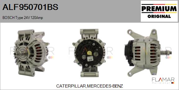 Generator / Alternator ALF950701BS FLAMAR