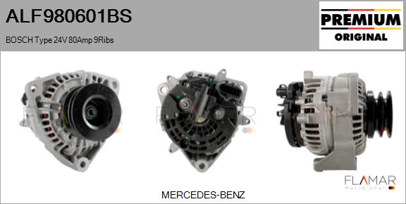 Generator / Alternator ALF980601BS FLAMAR