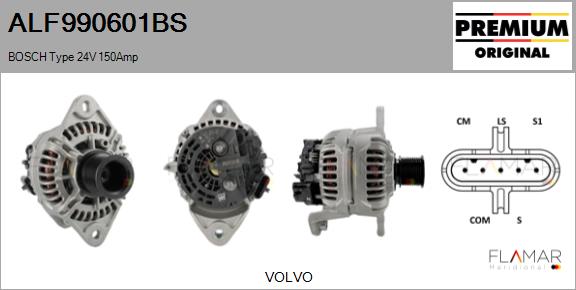 Generator / Alternator ALF990601BS FLAMAR