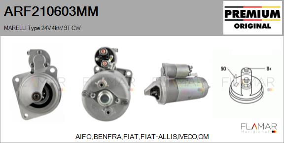 Starter ARF210603MM FLAMAR