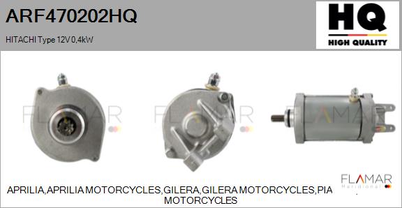 Starter ARF470202HQ FLAMAR