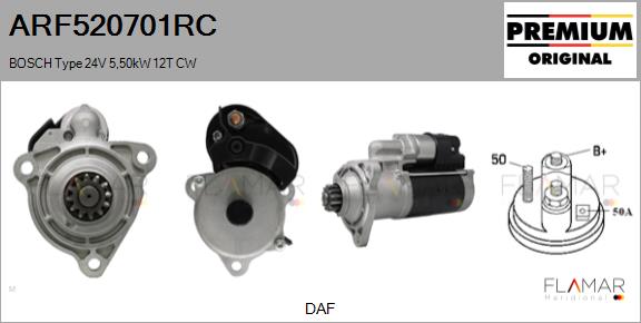 Starter ARF520701RC FLAMAR