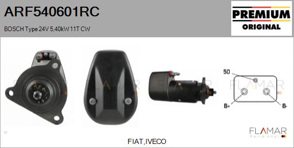 Starter ARF540601RC FLAMAR