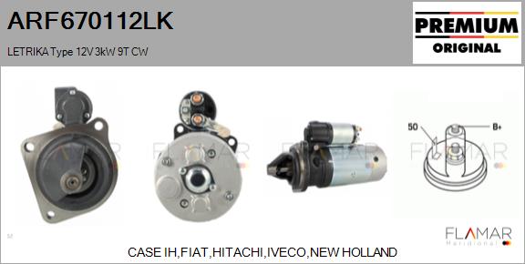 Starter ARF670112LK FLAMAR